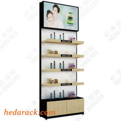 Salon Makeup Store Wall Mounted Cosmetic Display Shelf Showcase