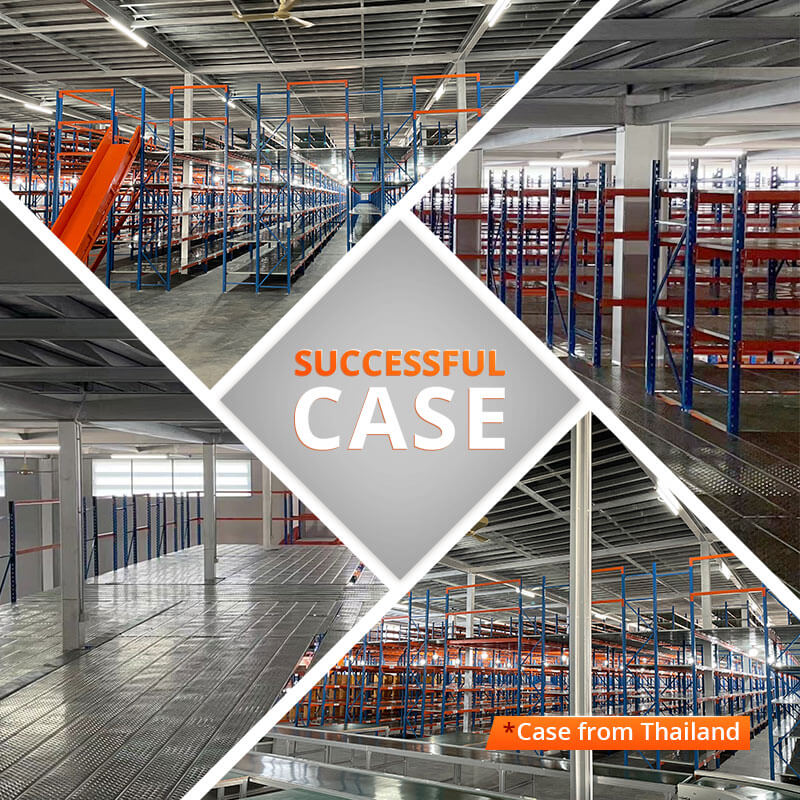 mezzanine system case, warehouse rack system, racking for ecommerce warehouse