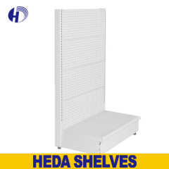 Single Sided Pegboard Display Shelving for Retail Store Wall Display