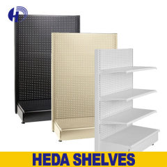 Single Sided Pegboard Display Shelving for Retail Store Wall Display