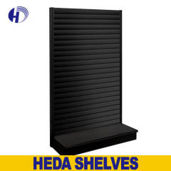 Single Sided Slatwall Display Shelving for Retail Store Wall Display