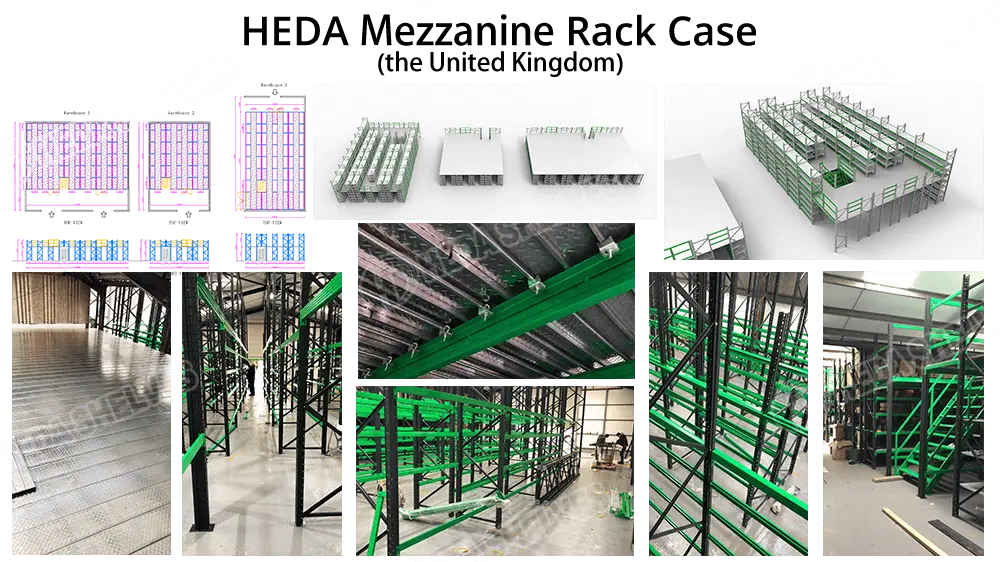 mezzanine system,3d rendering for racking,floor plan for racking layout