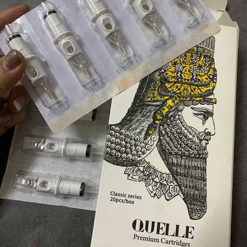 HQ-06 20pcs Quelle Premium Tattoo Needle Cartridges Curved Round Magnum Needles