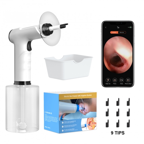 W50 2MP HD Camera Handheld Smart Visual Ear Washing Cleaning Machine Ear Wax Removal Tool Ear Care Products