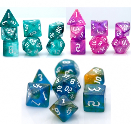 Acrylic Glitter Dice