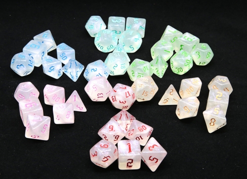 Glitter Dice Set