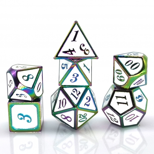 Rainbow Metal Dice