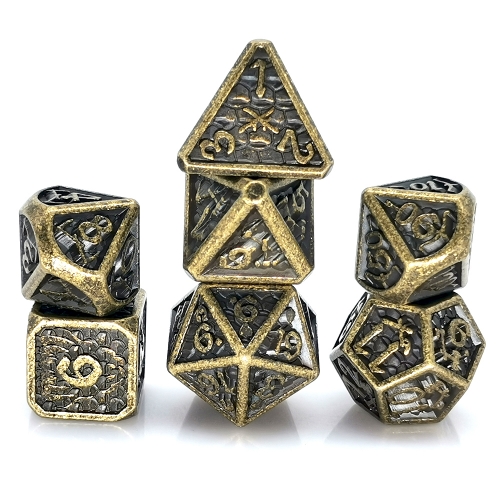 Dragon Scale Metal Dice