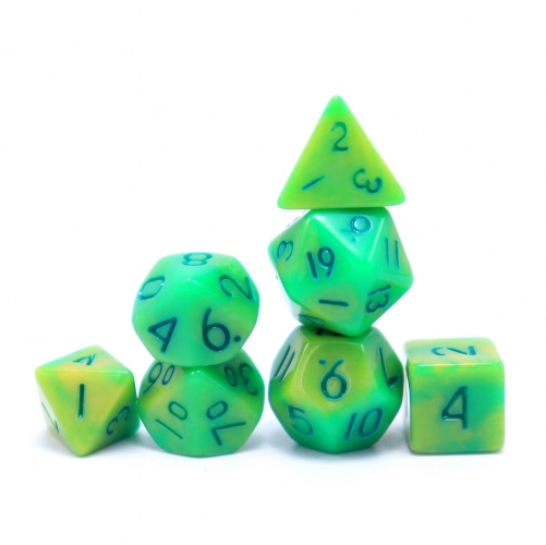 Small Blend green and yellow Dice