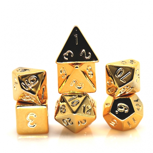 Golden Electroplating Dice
