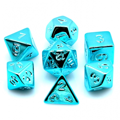 Blue Electroplation Dice