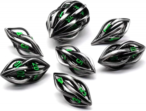Multiple shapes Dice(Green Ink)