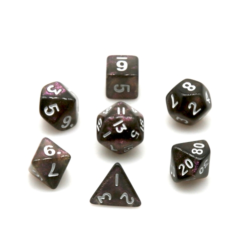 Brown Aurora Glitter Dice