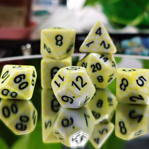 Yellow Web Dice