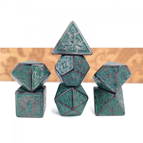 Window Dice (glow in the dark font)