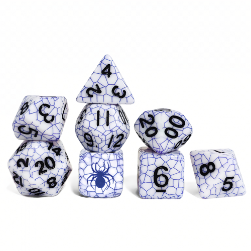 Blue Web Dice (8pcs)