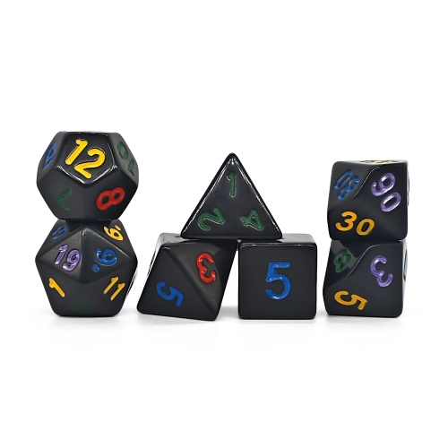 Colorful Ink Dice