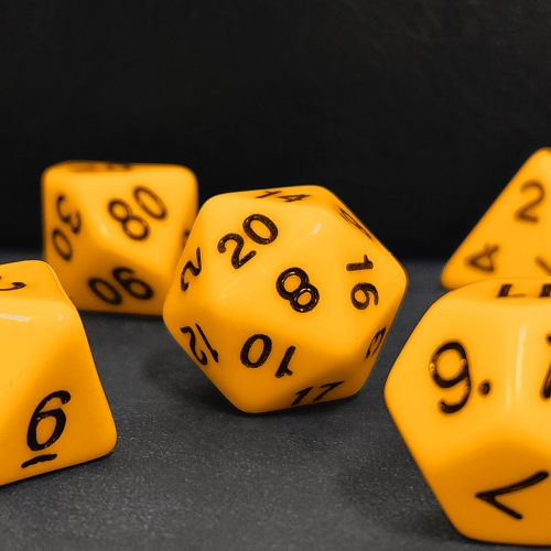 Yellow Dice Set