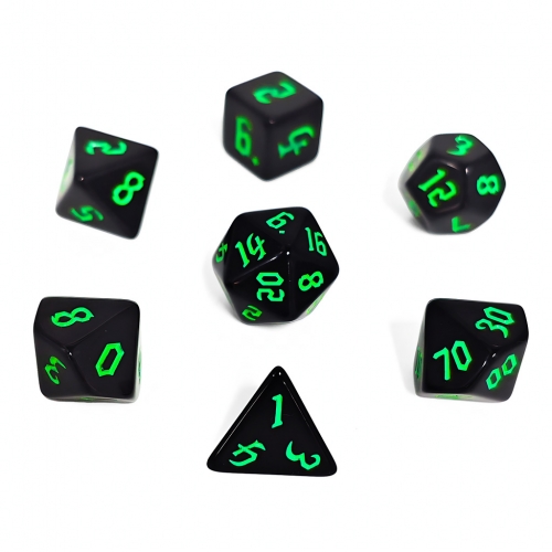 Black Opaque(green ink)