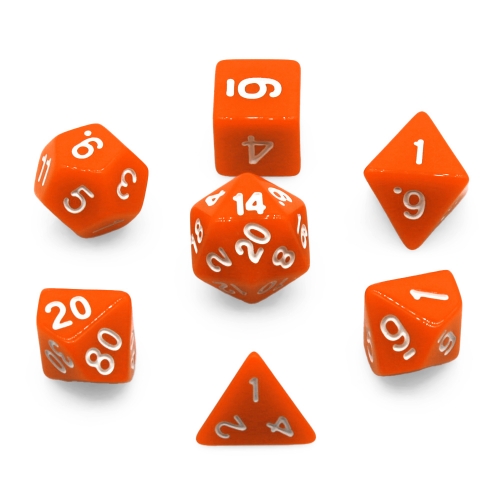 Orange Dice Set