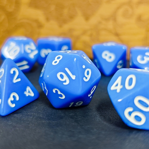 Blue Dice Set