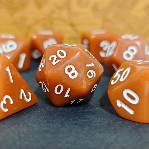 Brown Dice Set
