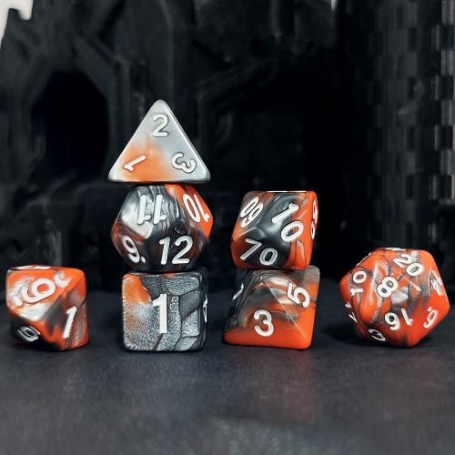 Orange and Silver Mixed Color