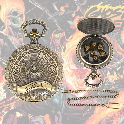 Mini Metal Dice+Pokect Watch