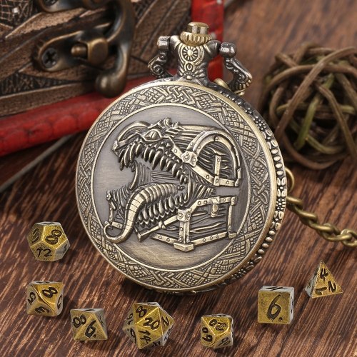 Mini Metal Dice+Pokect Watch