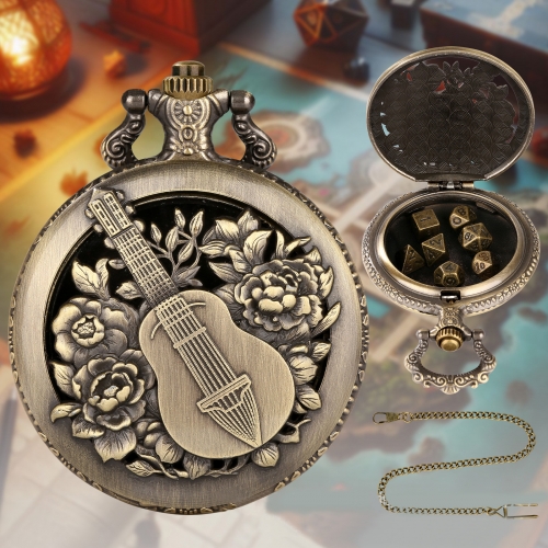 Mini Metal Dice+Pokect Watch