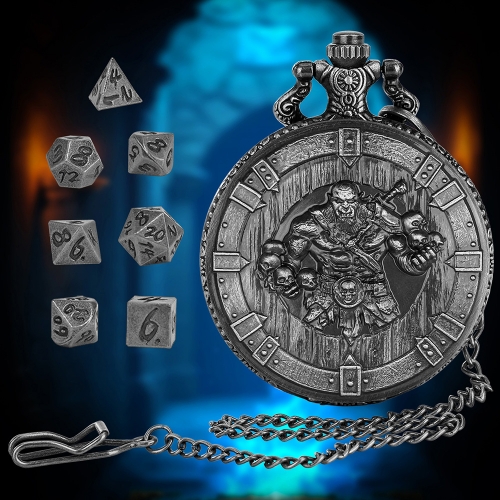 Mini Metal Dice+Pokect Watch