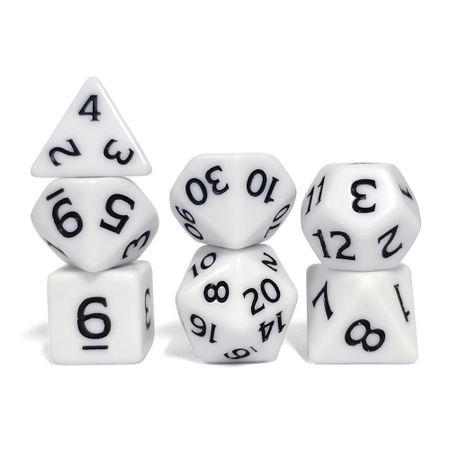 White Dice Set