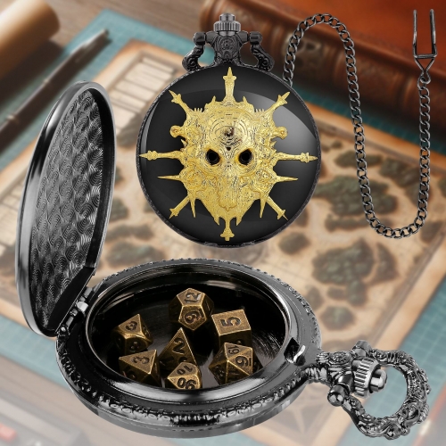 Mini Metal Dice+Pokect Watch