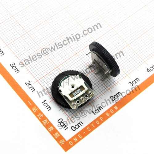 Single dial potentiometer B102 1K 3-pin gear 16mm thick 2mm