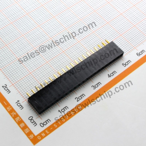 Single Row Female Pin Header Socket Female Pitch 2.54mm 1x25pin
