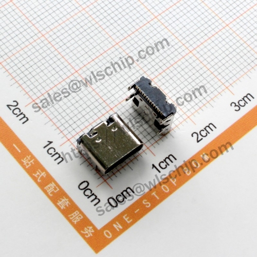 type-c connector female socket in-line patch socket TYPE-CF-16P-RAT-L7.5W
