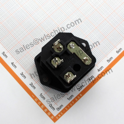 AC-03 Pin socket with fuse holder