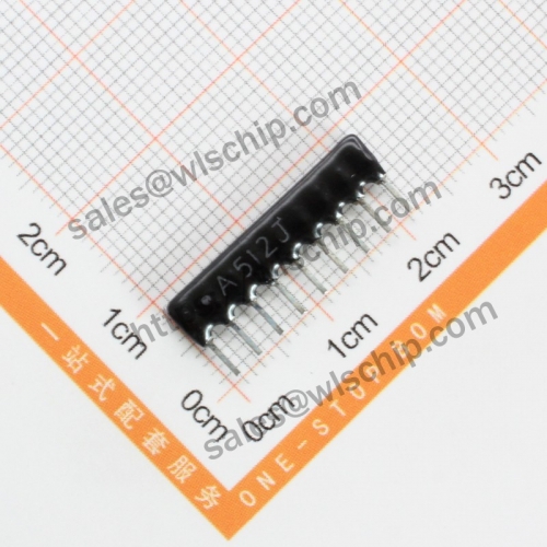 Arranged resistor 9P 5.1K A512J A09-512 pitch 2.54mm