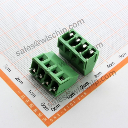 KF128 connector terminal block pitch 5.0mm copper buckle KF128 4Pin splicable