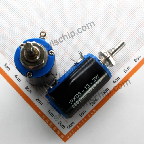 Precision multi-turn potentiometer 680R 10-turn WXD3-13-2W (knob purchased separately)