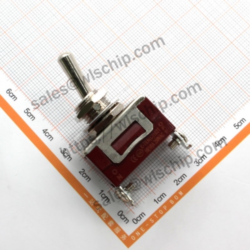 E-TEN1021 2Pin 2 steps sterling silver contacts brown power moving head Boat shape switch Toggle Switch