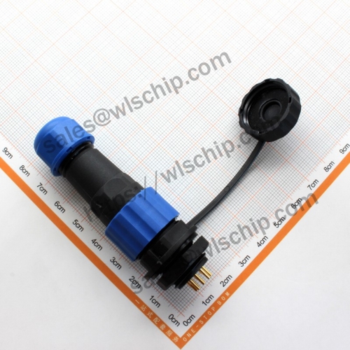 Waterproof aviation plug butt socket/connector SP16-9Pin connector male and female rear nut socket