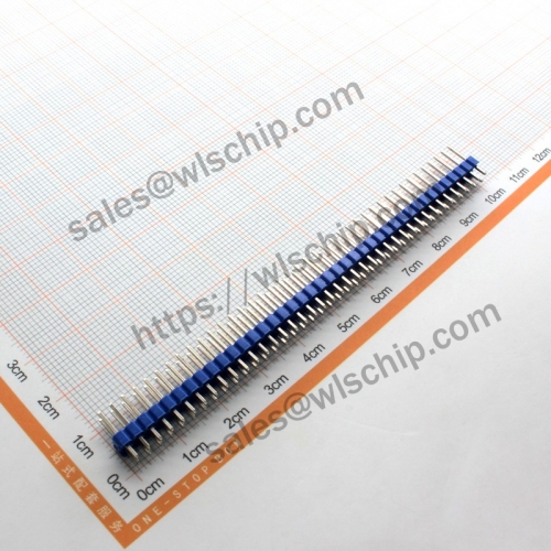 Double row pin header 2 * 40Pin pitch 2.54mm blue high quality