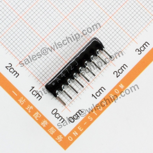 Arranged resistor 9P 4.7K A472J A09-472 pitch 2.54mm