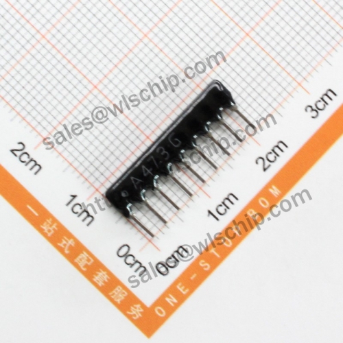 Arranged resistor 9P 47K A473J A09-473 pitch 2.54mm