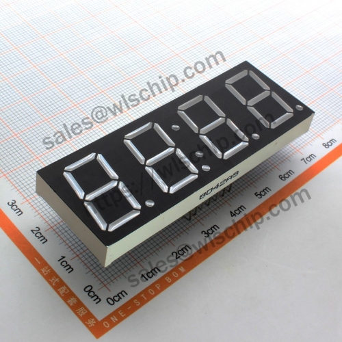 Red highlight 0.8 inch clock 4 digits common cathode digital display tube