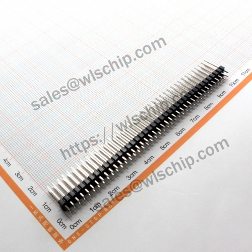 Double row pin header 2 * 40Pin 15mm pitch 2.54mm high quality