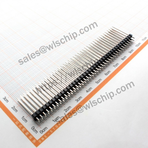 Double row pin header 2 * 40Pin 23mm pitch 2.54mm high quality