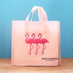 Clothing T Shirt Carry Custom Printed Plastic biodegradable Retail Shopping handle Bag with handle