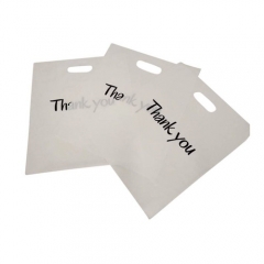 OEM Thick environmentally compostable degradable Corn Starch 100% Biodegradable Shopping Plastic Bags Die Cut Handle Bag